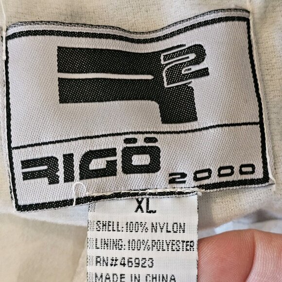 Y2K‎ Olympics USA Team Jacket Windbreaker Navy Blue Embroidery Nylon Sz XL Hood - Picture 11 of 13